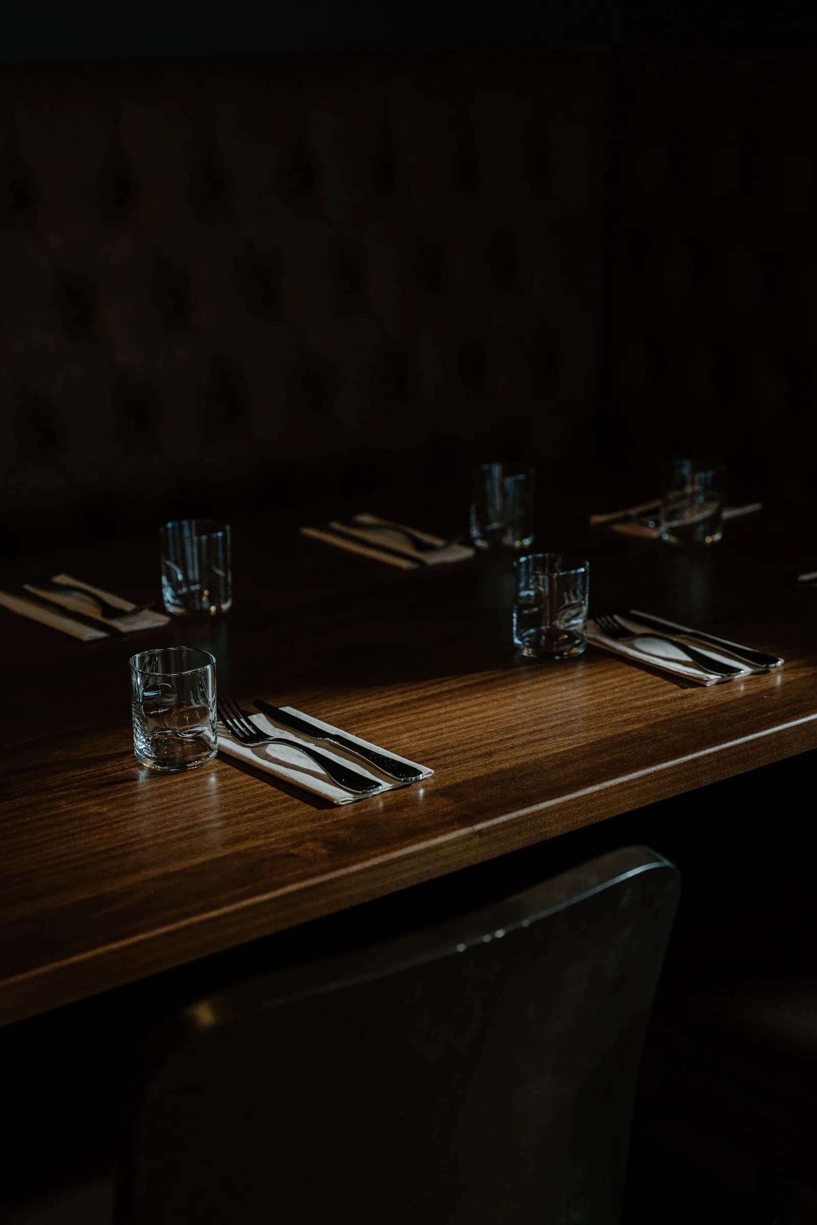 Table setting in the SPUR dining room